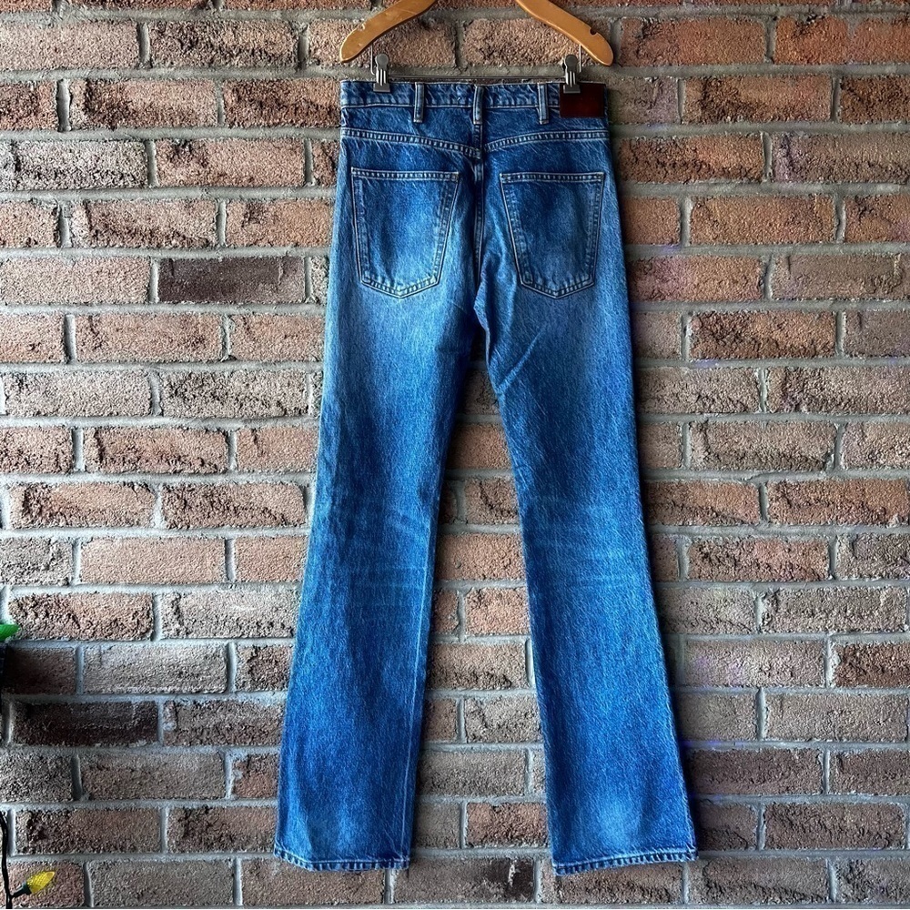 ZARA Vintage Flare Jeans High Rise Size 4 Tall Blue Denim - Picture 10 of 10
